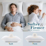 viewstar Bed Pillows King Size Set of 2, Hotel Quality, Down Alternative Big Pillow for Back, Stomach or Side Sleepers, Firm